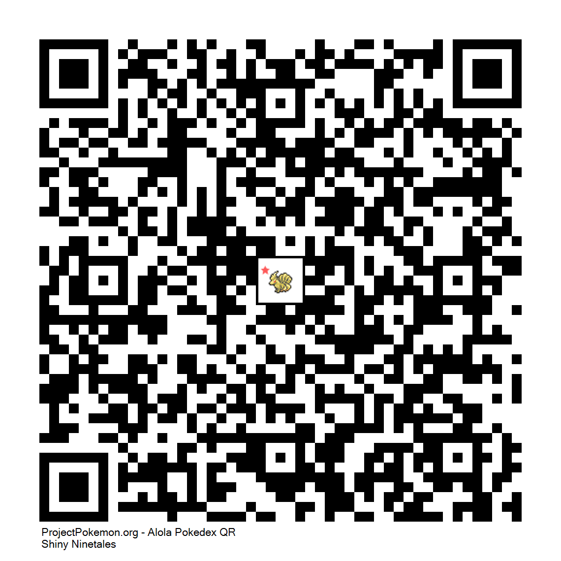 Cdigo QR de Ninetales variocolor